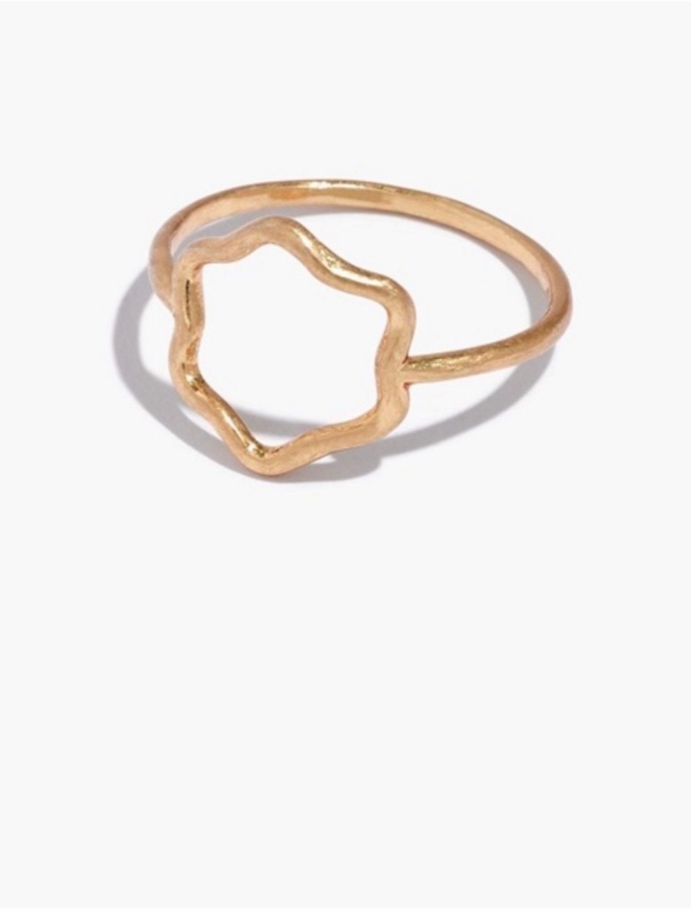 NWT Madewell Gold Open Flower - Women Jewelry - Picture 3 of 5